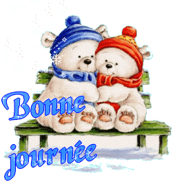 Gif animé bonne journée hiver